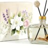 Reed Diffuser Set — Lavender-Scented Flameless Air Freshener (Home Use); 100ml Long-Lasting Essential Oil Diffuser with Natural Reeds (Lemon Scent); Safe, Non-Toxic, and Suitable for Bedrooms, Offices, and Bathrooms