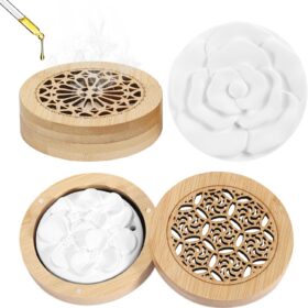2 Pcs Essential Oil Diffuser Stone, Diffuser for Essential Oils Great for Decorating at Home, Office or Car, and Gift-Giving